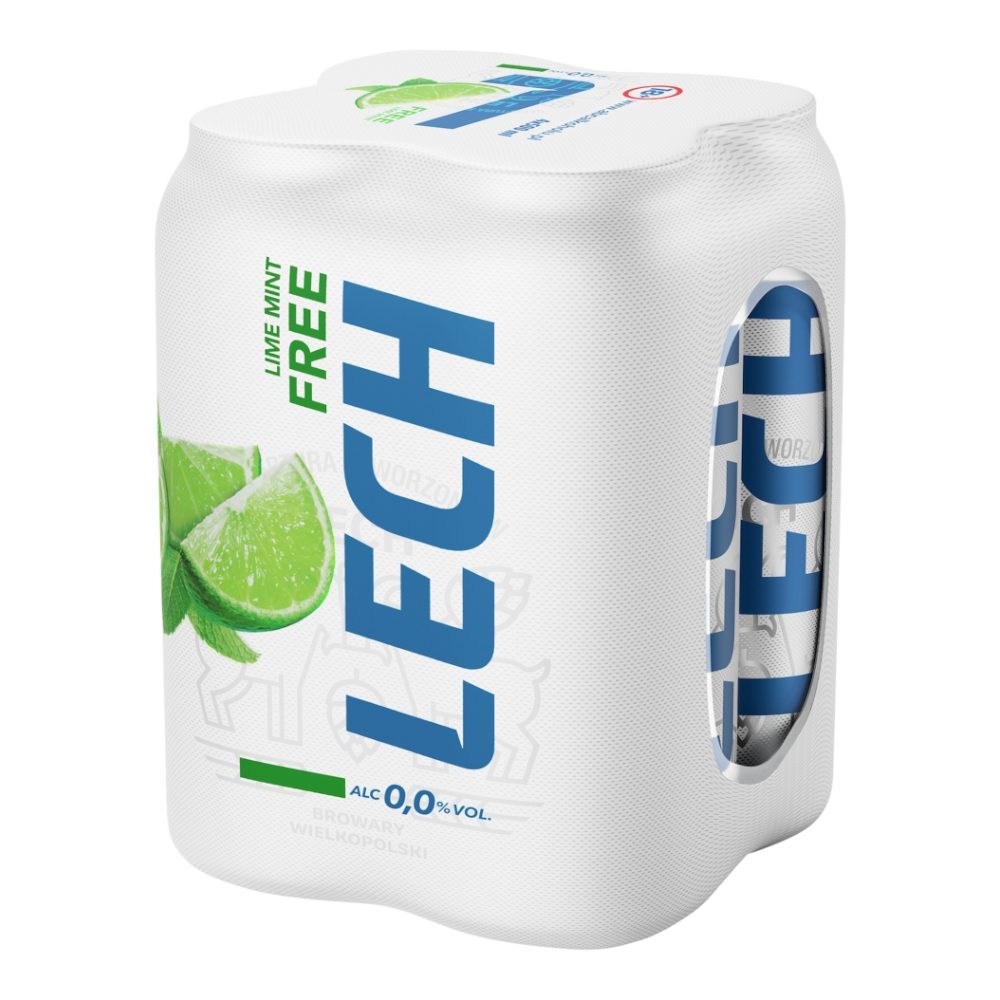 Piwo Lech Free  Limonka z Miętą 0% 500 ml 4-pak Puszka DRS