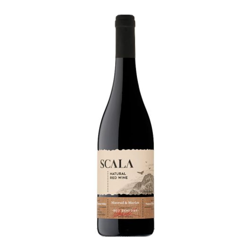 Wino Scala Mavrud & Merlot 13% czerwone półwytrawne 750 ml