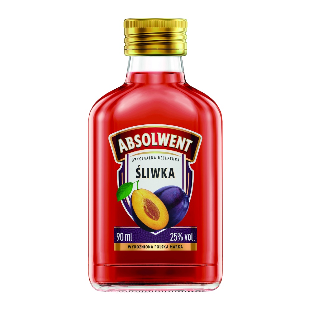 Likier Absolwent Śliwka 25% 90 ml
