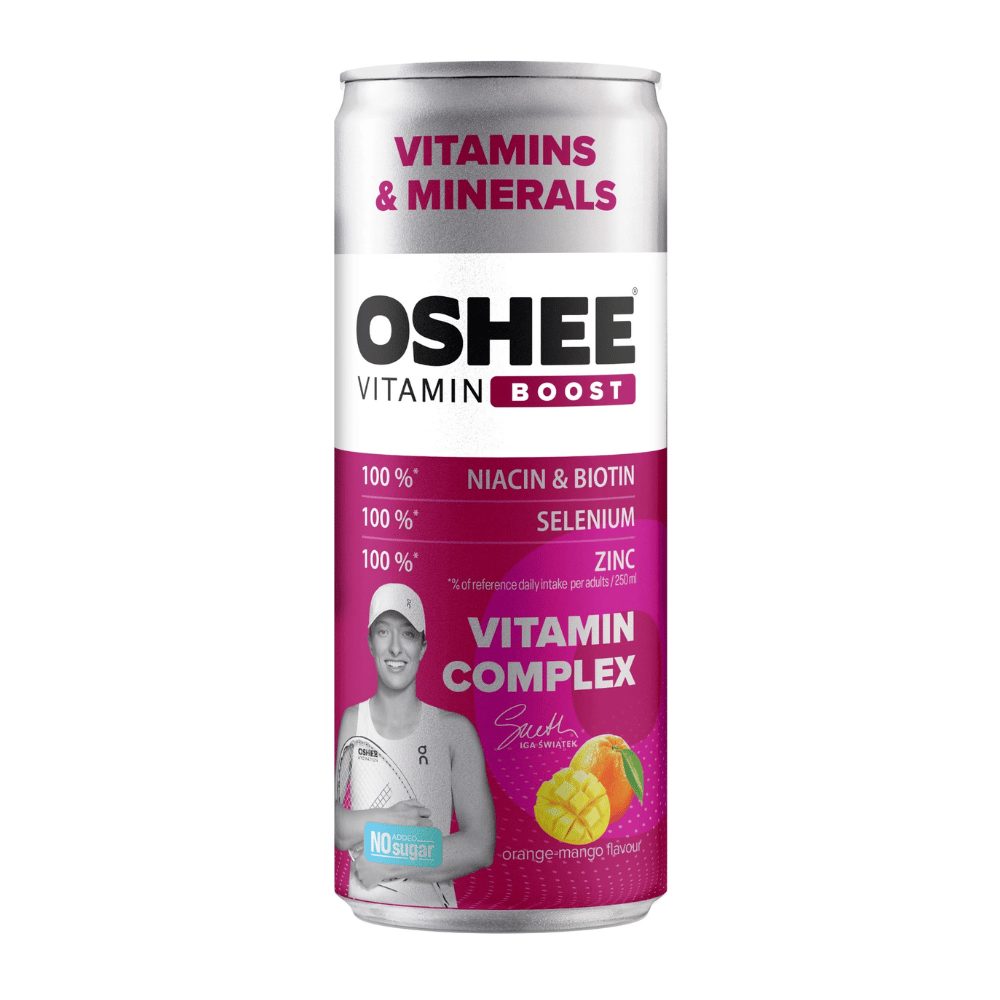 OSHEE Vitamin Boost pomarańcza mango 250 ml DRS