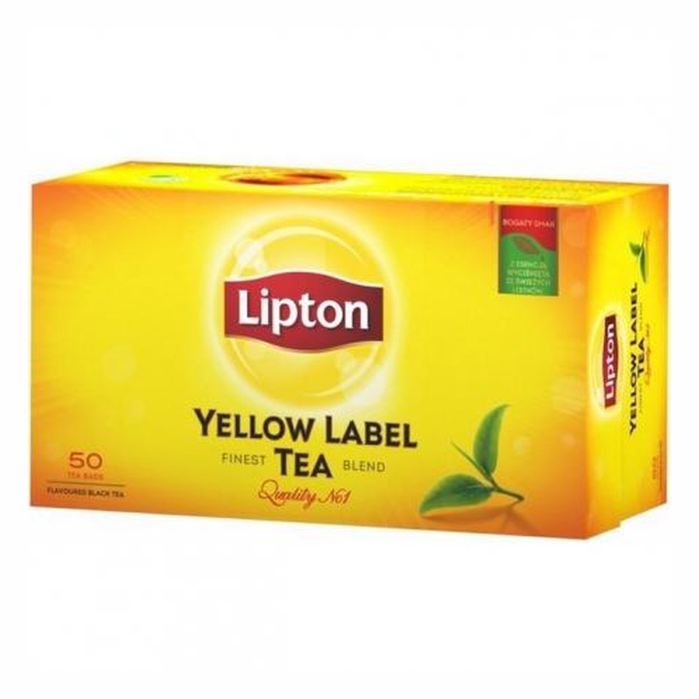 Lipton Yellow Label herbata czarna ekspresowa 50 torebek