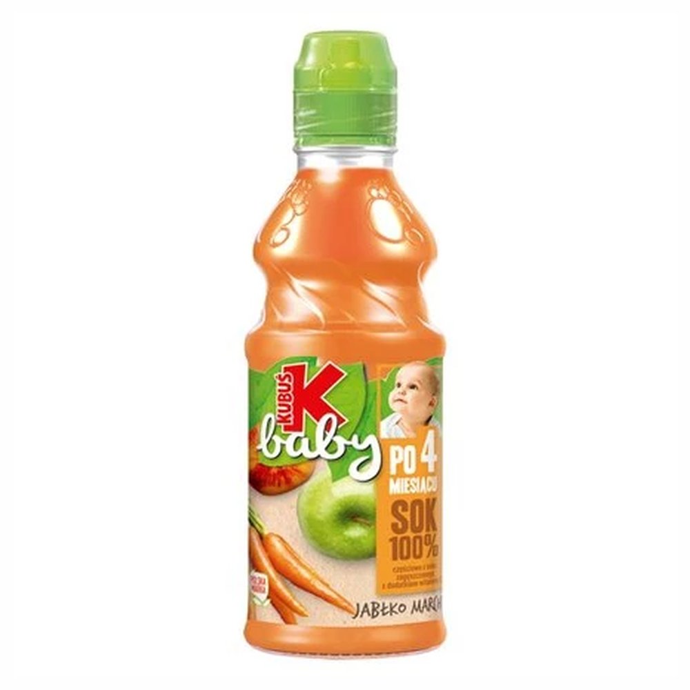 Napój Kubuś Baby Sok 100 % po 4 miesiącu jabłko marchew DRS 300 ml