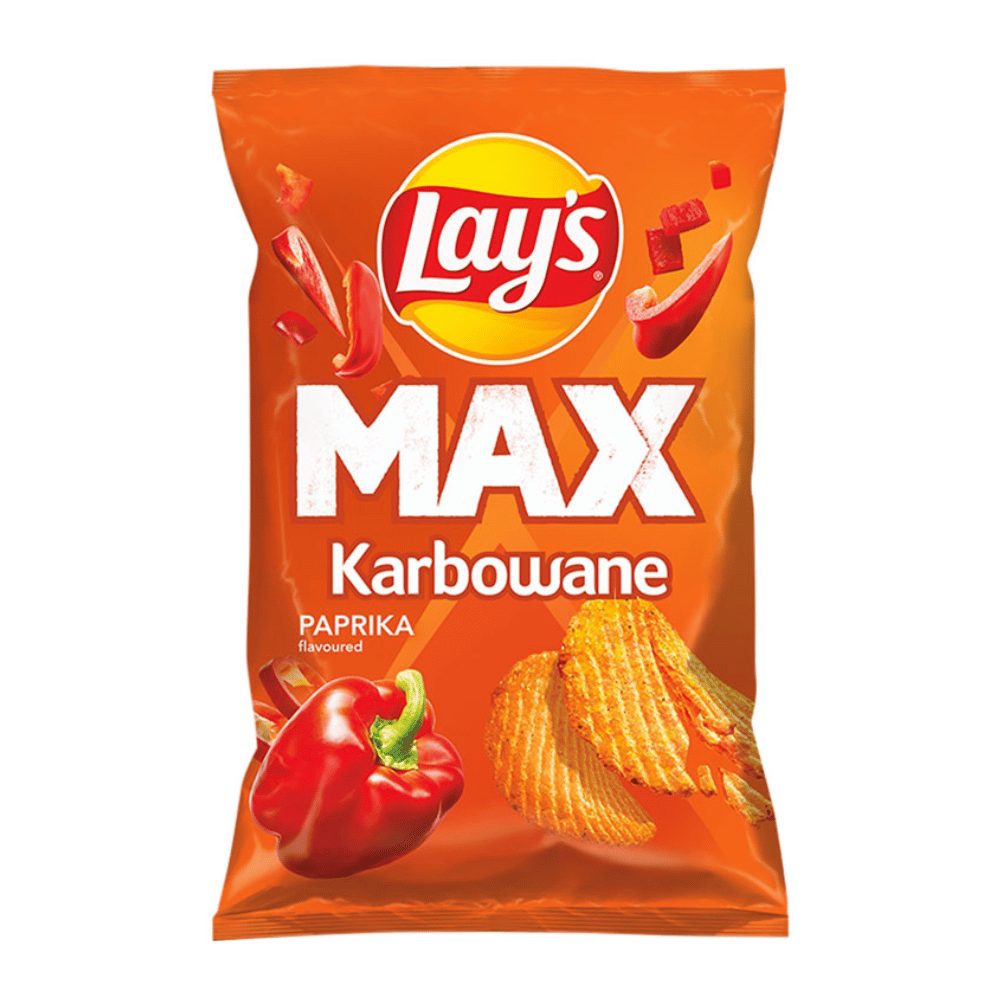 Chipsy Lay's Max Karbowane Papryka 120 gr