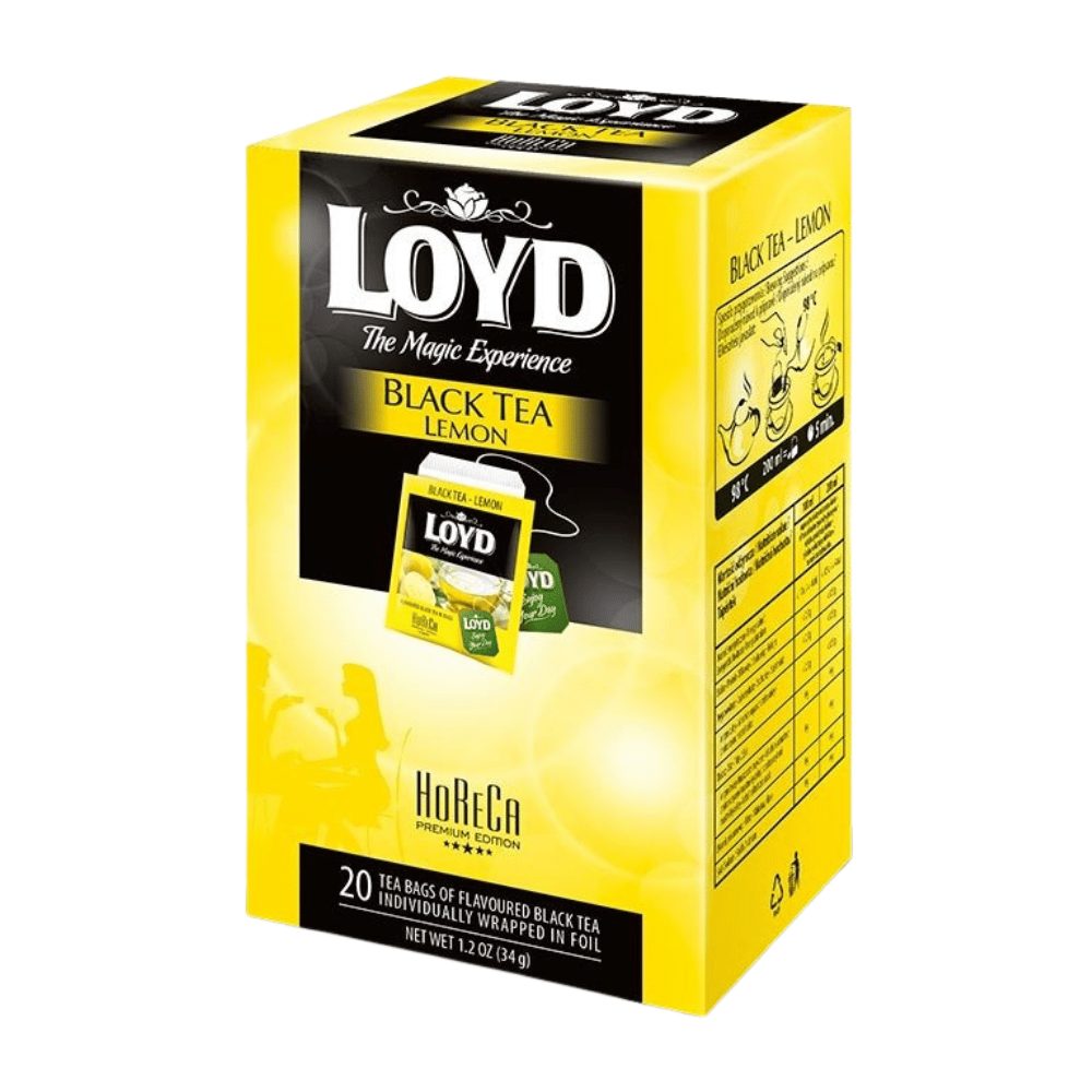Herbata Loyd Black Lemon 20 x 1,7g