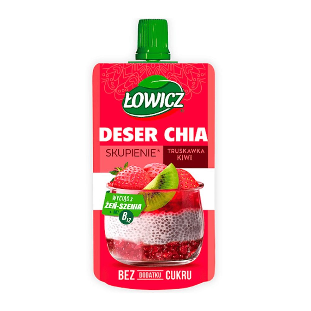 Łowicz Deser chia truskawka kiwi 120 g