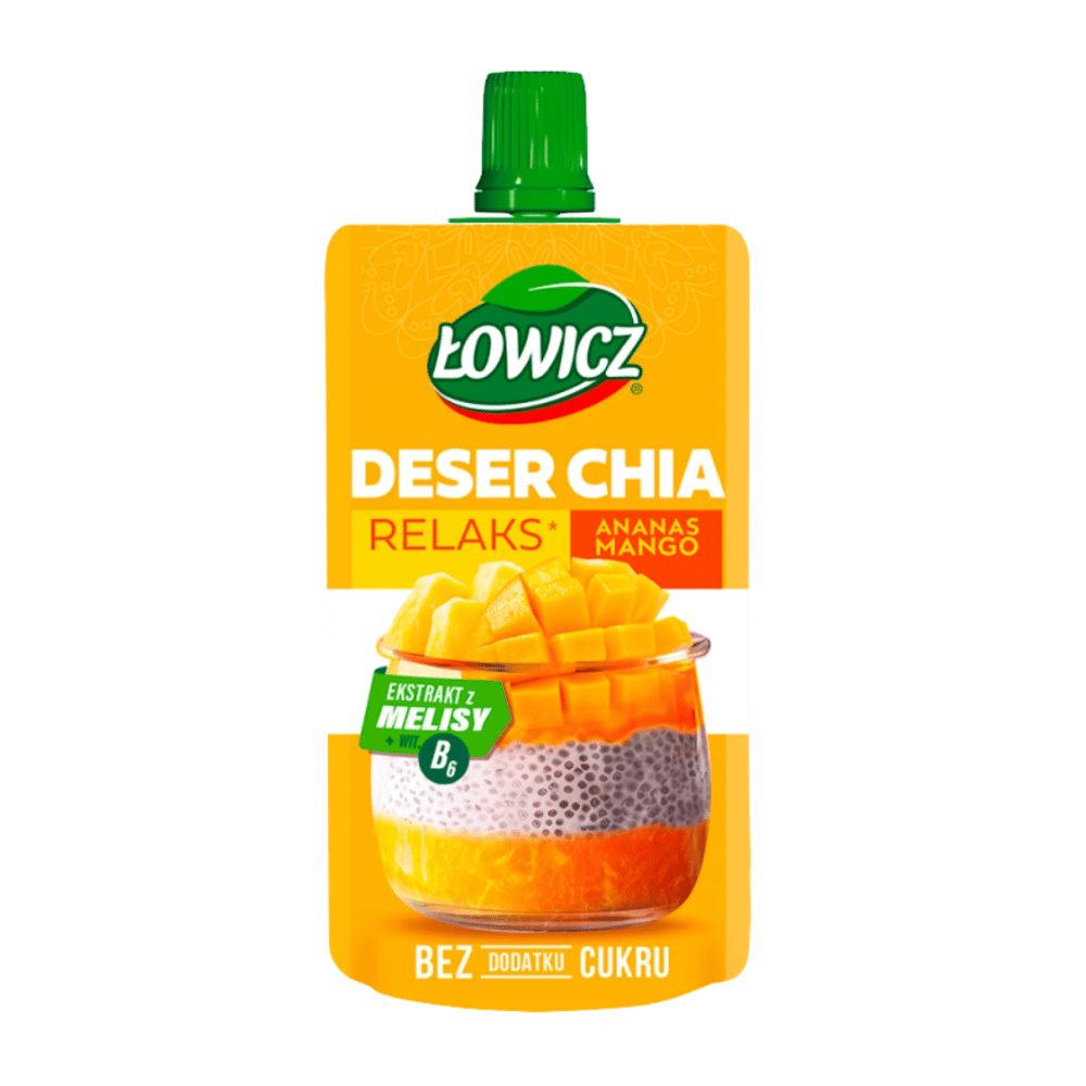 Łowicz Deser chia ananas mango 120 g