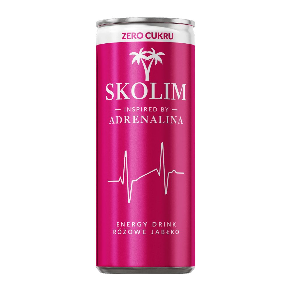 Energetyk Skolim Adrenalina Różowe jabłko 250 ml