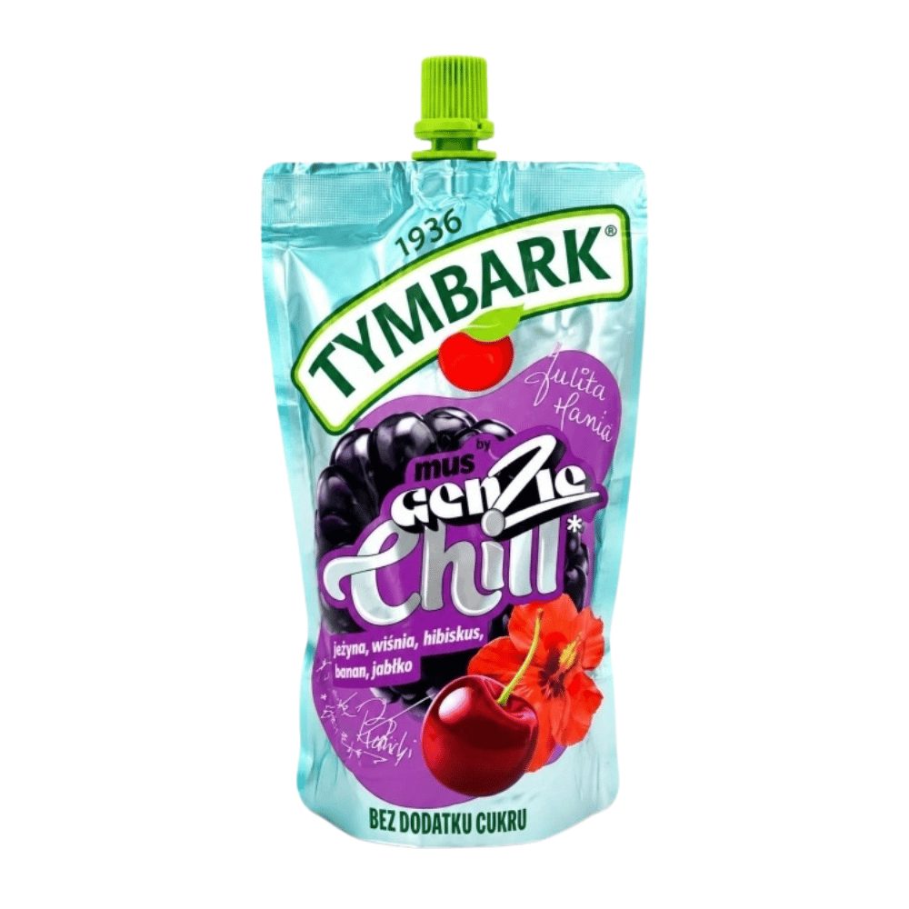 Mus Tymbark GenZie Chill Mus jeżyna wiśnia hibiskus banan jabłko 170 g
