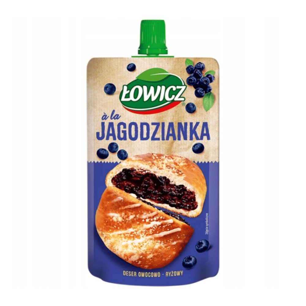 Łowicz Deser owocowo - ryżowy a'la jagodzianka 100 g